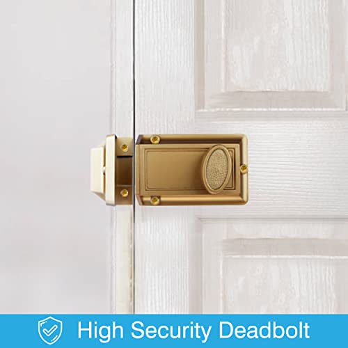Nu-Set 2110-3 Lock | Night Safety Deadbolt Lock | 5 Pin Keyed Cylinder For Added Door Security thumb #6