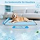 Clefivie Kühlmatte Hund, Kühlmatte für Hunde Katzen, Sommer Kühlkissen Haustier, Kühlmatte für Haustiere wasserdichte, Waschbar Selbstkühlende Matte, Hundedecke rutschfeste, 90 * 60cm