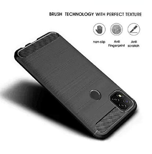Image of Basic Case for Mi Redmi 9, Redmi 9C, Redmi 9 Activ, Poco C31 (Carbon Fibre Black)