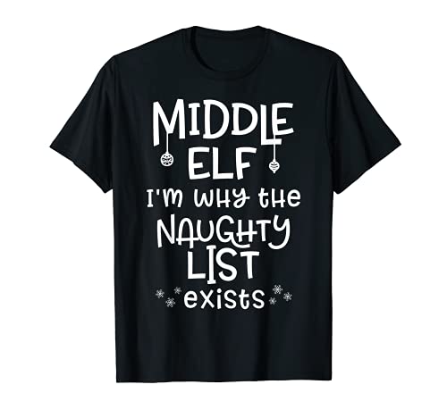 Middle Elf - Cute Matching Christmas Sibling Camiseta