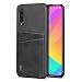 Produktbild FAWUMAN Handyhülle für Xiaomi CC9,Wallet Handytasche PU Leder Schützende präzise mit Zwei Kartenfach (Schwarz)
