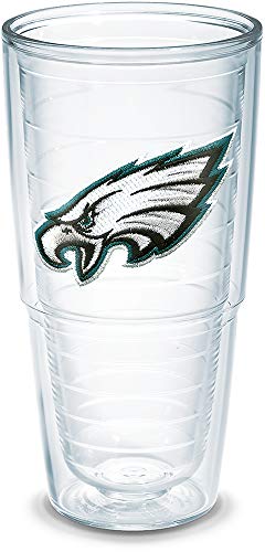 Tervis Made in USA Double Walled NFL Philadelphia Eagles Insulated Tumbler Cup Keeps Drinks Cold & Hot, 24oz - No Lid, Primary Logo