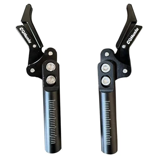 Wheelchair Brake Composite Scissor Wheel Locks Compact Scissor Wheel Lock DIY Wheelchairs Replacement Parts (1Pair Black)