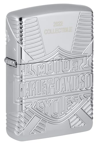 Encendedor resistente al viento Zippo Armor HD con diseño de motocicleta
