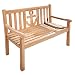 Produktbild Riess Ambiente Massive Gartenbank Empire Teak 120cm Teakholz mit Ankerdesign Sitzbank Garten Terrasse Teak Holzbank mit Anker
