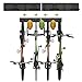 Housolution Soporte de Pared para Bicicleta, Estante de Almacenamiento de Bicicleta 32 Pulgadas, Ganchos para 4 Bicicletas + 3 Cascos hasta 300 Libras Acero Sólido Aparcabicicletas para Garaje, Negro