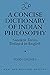 A Concise Dictionary of Indian Philosophy