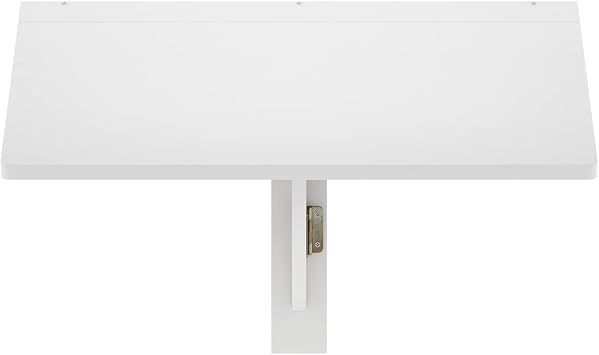 Furinno HERMITE Wall Mount Folding Table, Floating Table, White