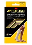 Futuro Open Toe/Open Heel Stocking, Unisex, Firm Compression, 20-30 mm/Hg, Helps Relieve Symptoms of Mild Varicose Veins, One Stocking, Medium