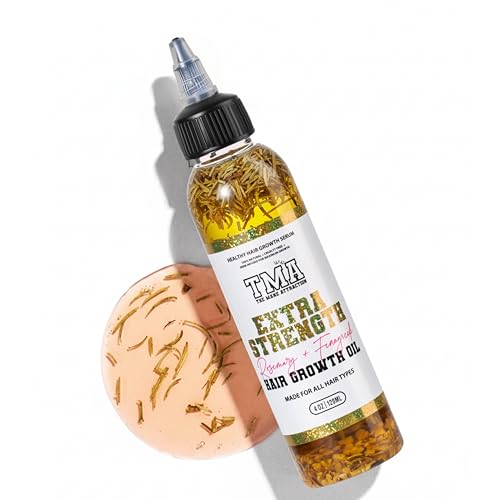 The Mane Attraction Extra Strength Rosemary + Fenugreek Herbal Hair Growth Oil | Infused With Castor Oil for ALL Hair Types