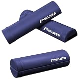 MOJEER ストレッチ用ポール ヨガポール ハーフ エクササイズポール 42cm/60cm 2個セット耐荷重130kg 肩甲骨 ローラー 筋肉ほぐし フォーム ローラー YJZ042 (ブルー,60cm 推奨身長：155cm 以上)