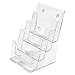 deflecto 77901 Multi Compartment DocuHolder, Four Compartments, 6 7/8w x 6 1/4d x 10h, Clear