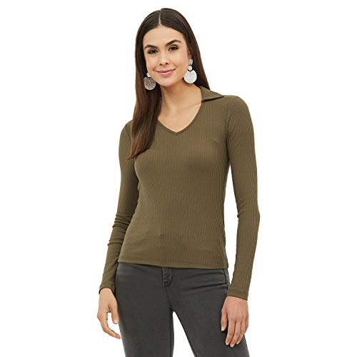 Image of Harpa Women's Solid Regular Fit Blouse