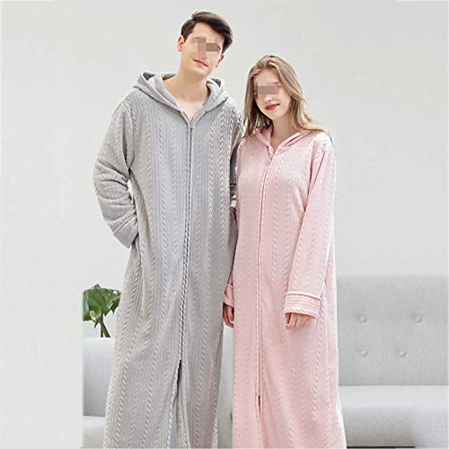 Ropa de dormir pijamas bata de casa CFWSHJ con camisón y túnicas largas de lana para invierno 7