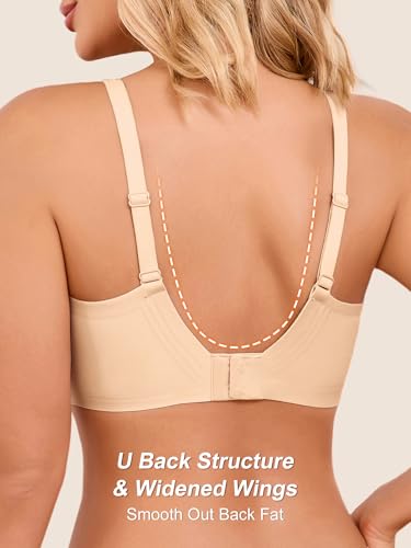 Wireless Jelly Bras for Women with Support - S-3XL Seamless Bra No Underwire Full Coverage Comfort T-Shirt Bralette4