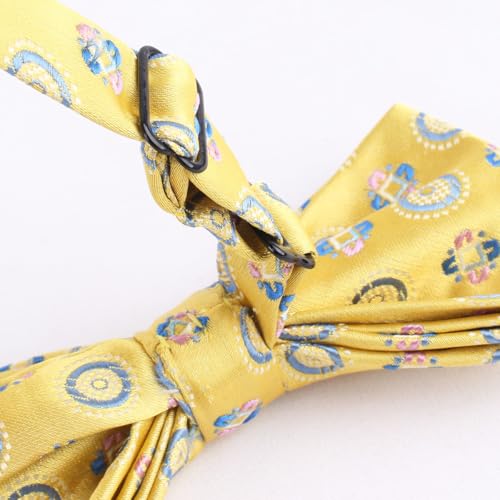 Image of Adjustable Pre-tied bow ties for Men Boys 6 PACKS Bowtie Set Wedding Gifts