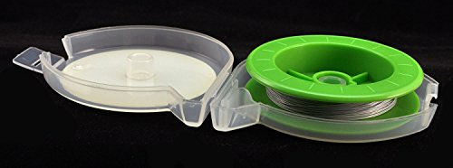 Bead Buddy 49 Strand Beading Wire Satin Silver 15 Feet .015 Inches Thick-Soft, Flexible And Strong Beading Wire-Jewelry Making Supplies #TOP3