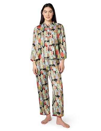 Natori Women's Dynasty Pj,Black,Medium