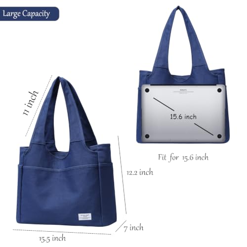 Image of KYALOU Utility Large Tote Bag, Women Casual Shoulder Bags for Work School Gym Beach Travel Shopping Grocery