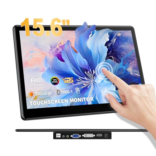 Image of 15.6 inch Portable Touchscreen Monitor FHD 1920x1080 IPS Display HDMI VGA VESA