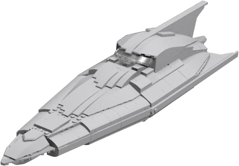 Space Wars Padme's Nabooo Yacht Building Set, SW H-Type Nubian Yacht Space Battleship Building Blocks,Collectible Model Toy Battle Fighter Kits,Christmas Birthday Gift for Kids (627 Pcs)