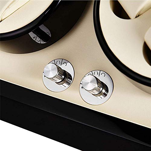 Evite que sus relojes se detengan con este watch winder para 4 relojes automáticos negro 6