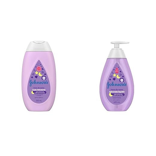 Kit Johnson's Baby Loção Hidratante Relaxante Hora Do Sono 200ml + Sabonete Líquido Relaxante