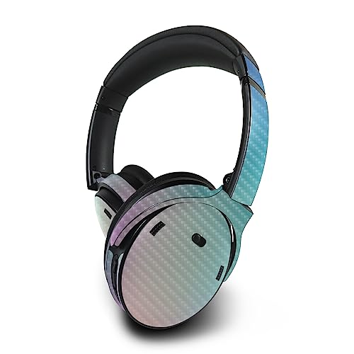 Image of MightySkins Carbon Fiber Skin Compatible with Bose QuietComfort 45 Headphones Vivid Fog | Protective, Durable Textured Carbon Fiber Finish | Easy to Apply | Made in The USA