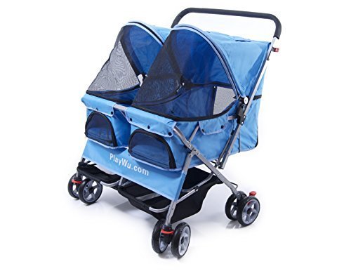 yooki double pet stroller