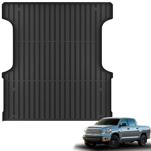 PARTZER Truck Bed Mat for 2022-2025 2026 Toyota Tundra 5.5FT Bed Pickup Liner All Weather TPE Trunk Mat Bed Liner Toyota Tundra Accessories