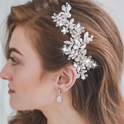 JAKAWIN Bridal Hair Comb Wedding Hair Accessories Rhinestone Hair Clip