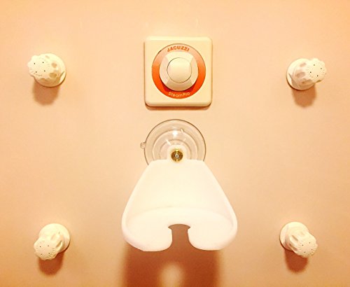 Beer And Wine Glass Holder – For Shower, Bathtub, And Hot Tubs – Strong Suction Cup Mount (Blue) – Holds Many Different Drinks - Portable For All Situations – Designed And Made In The Usa #TOP4