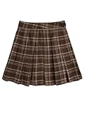 SweatyRocks Women's Y2K Plaid Pleated Skirt A Line High Waist Mini Skirt