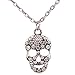 Yaizlind Embossed Ghost Skull Shape Chain Pendant Necklace Clothes for Women