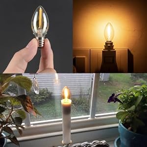 C7 led bulb 05w nightlight candle bulb amber glow 5w incandescent replacements e12 candelabra base led filament night bulb ultra warm white 2200k decorative string edison lamp pack of 5  urban country home decor