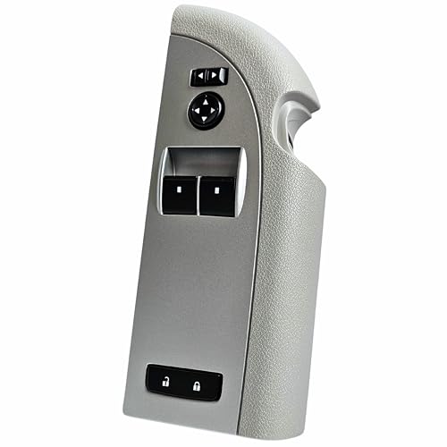 Interrupteur principal de fenêtre GMC Sierra commande lève-vitre gris cabine normale 2007-2009