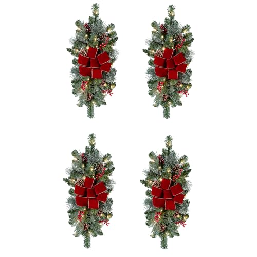 Haute Decor Classic Pre-lit Holiday Swags (Set of 4 -
