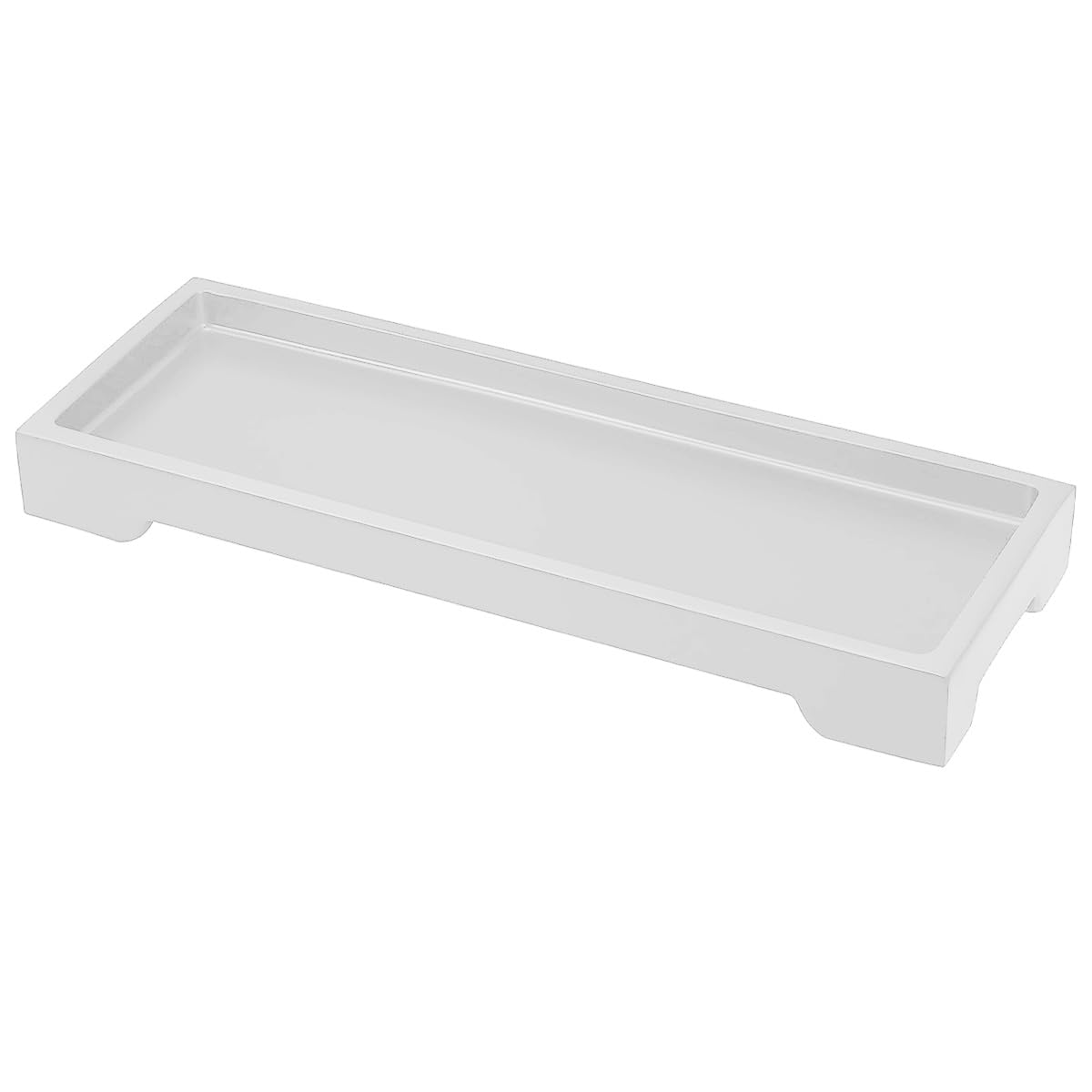 Bathroom Vanity Tray Bathroom Tray Silicone Soap Dish for Kitchen Countertop Sink Organiser Plate Holder for Perfume Candles Soap Towel Plant Bathroom Accessories Matte