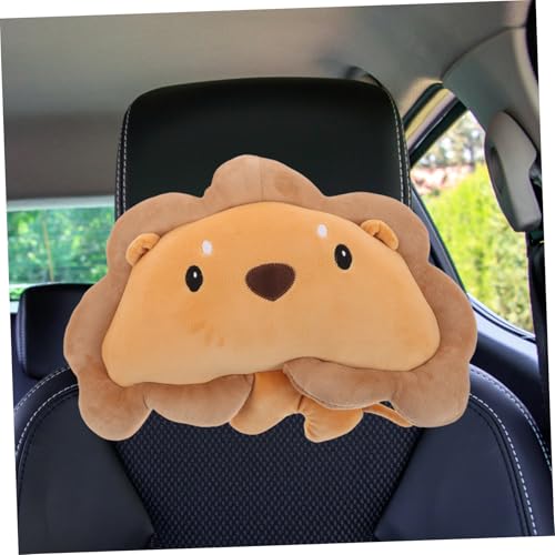Almohada de cuello de león para auto y viaje miniatura 4