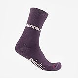 mezcla de lana merina CASTELLI 4522558-502 QUINDICI SOFT M. W S Socks Mujer NIGHT SHADE Tamaño S/M