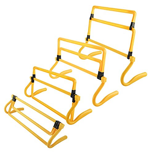 image for XMSound Adjustable Hurdle Set for Agility Speed Training, Foldable for