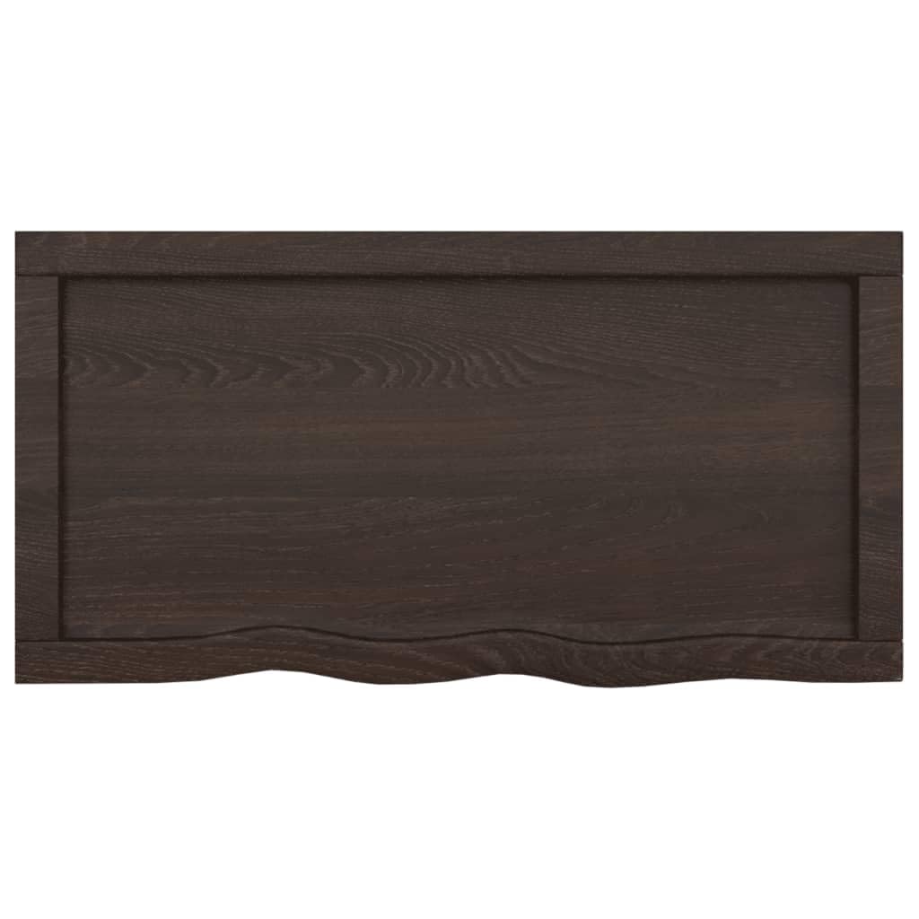 Piano di lavoro in legno massello finitura marrone scuro 80x40x(2 6) cm Home Garden Decor and Organization