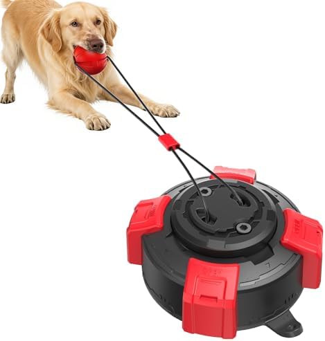 Suction Cup Dog Toy, 2.68" Interactive Tug of War Chew Ball | Sup...