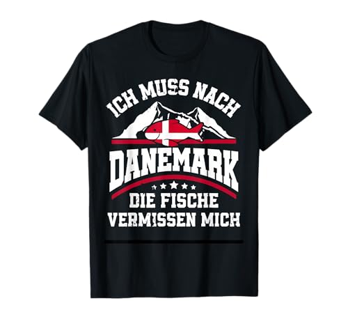 Dänemark Geschenk Flagge Däne Vintage Denmark Danmark T-Shirt