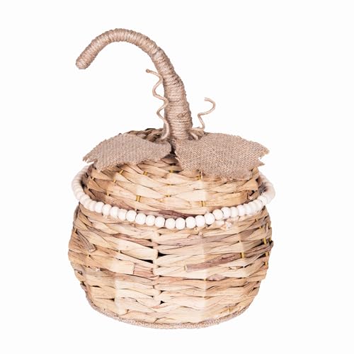 GALLERIE II Cattail Grass Pumpkin Basket Beige