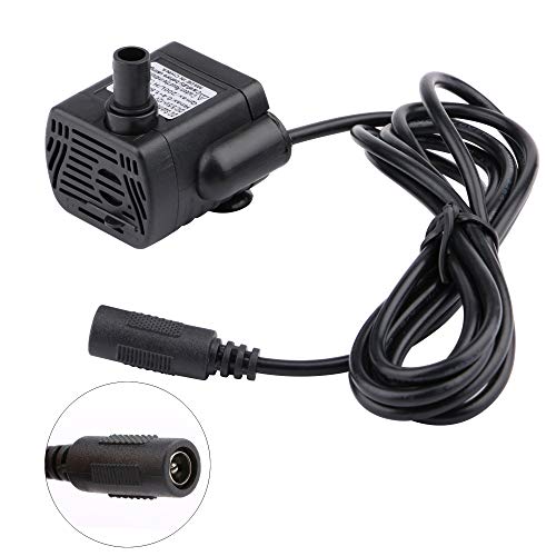 Image of Aquarium Water Pumps,driew Mini Submersible Water Pump, DC 5.5-12V 5V 9V 12V Brushless Waterproof Pumps for Pond Aquarium with 4.5 Feet Cord, 200L /H (1)