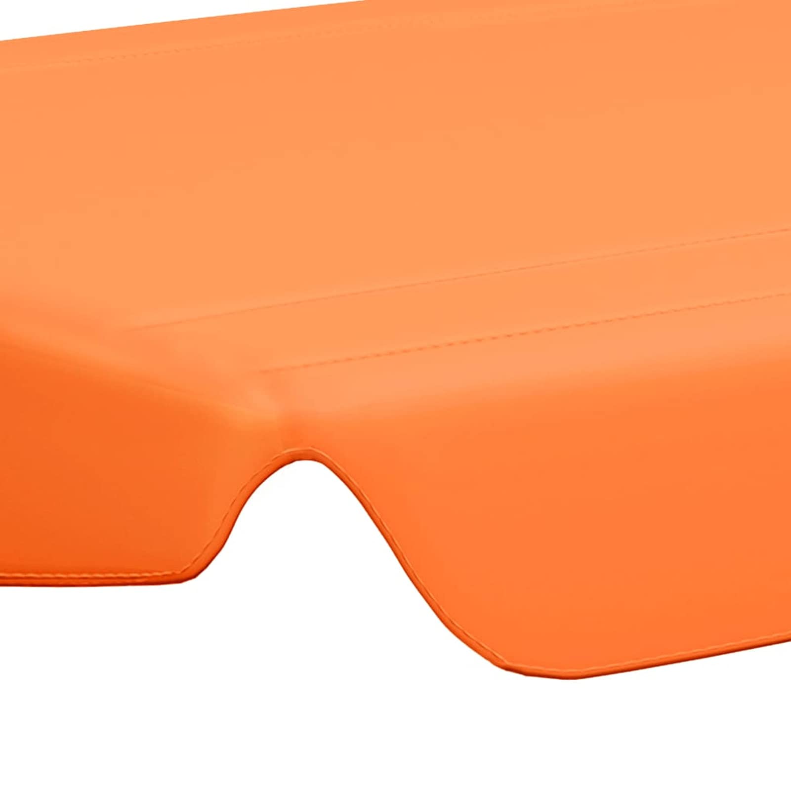 MOONAIRY Toit de Rechange de Balançoire Toit de Remplacement pour Balancelle Terrasse Extérieur Imperméable Toit de Rechange de balançoire Orange 150/130x70/105cm 270 g/m²