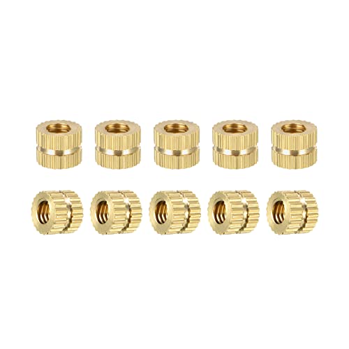 DTGN M4x5x6.4mm(ID x L x OD) ���[���b�g�}���i�b�g - 100���� - �v���X�`�b�N���V�F�� - �^�J���X�˂��X���[�u �C���T�[�g�i�b�g