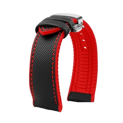 uCgO IK IWC }[NΉ iC CG[ o[{g EHb`Xgbv 20mm 22mm 23 24mm Xgbv Y h Xgoh EHb`oh(Black red silver B,21mm)