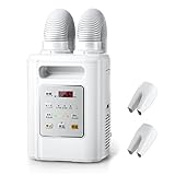 布団乾燥機 布団あたため 【布団2組・靴2組対応】 ふとん乾燥機 温風 ダニ退治 4段階温度調整 8段階タイマー ツインノズル 衣類乾燥 靴乾燥 ハイパワー 速乾 速暖 マット不要 ふとんかんそうき 除湿乾燥 消臭 寒さ対策 湿気対策 梅雨対策 軽量 コンパクト 持ち運び/収納便利 (白色)